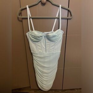 Oh Polly new with tags light blue corset mini dress